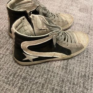 Golden goose high top slide sneakers